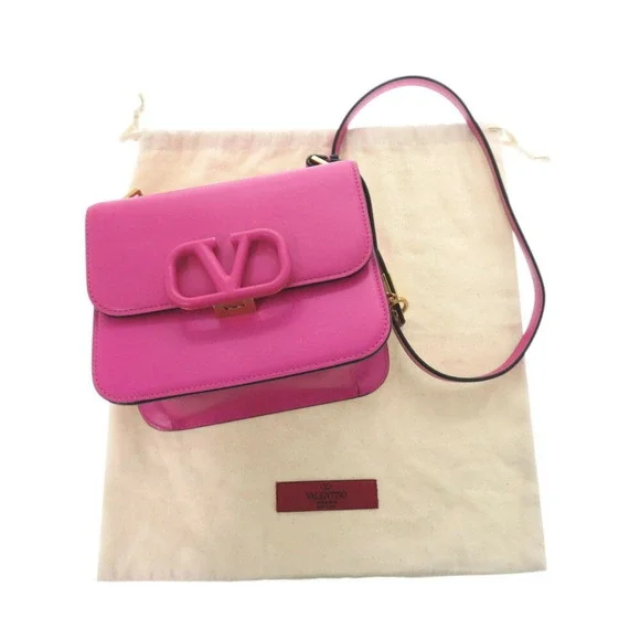 VALENTINO GARAVANI Pink Leather Shoulder Bag - Picture 3 of 10